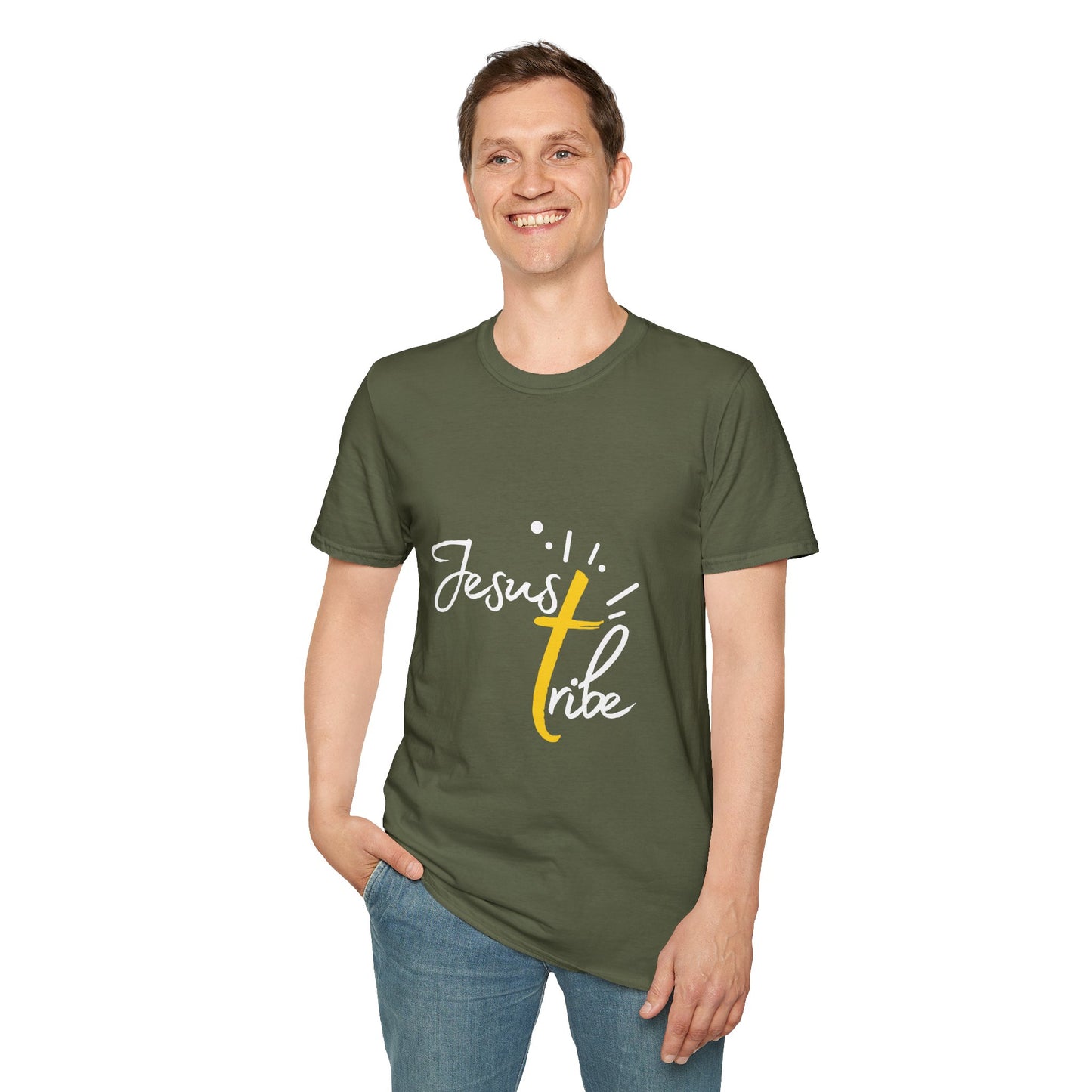 Faith-Inspired Unisex T-Shirt | Jesus Tribe Design | Casual Wear, Christian Gift, Spiritual Clothing, Everyday Tee, Church Events