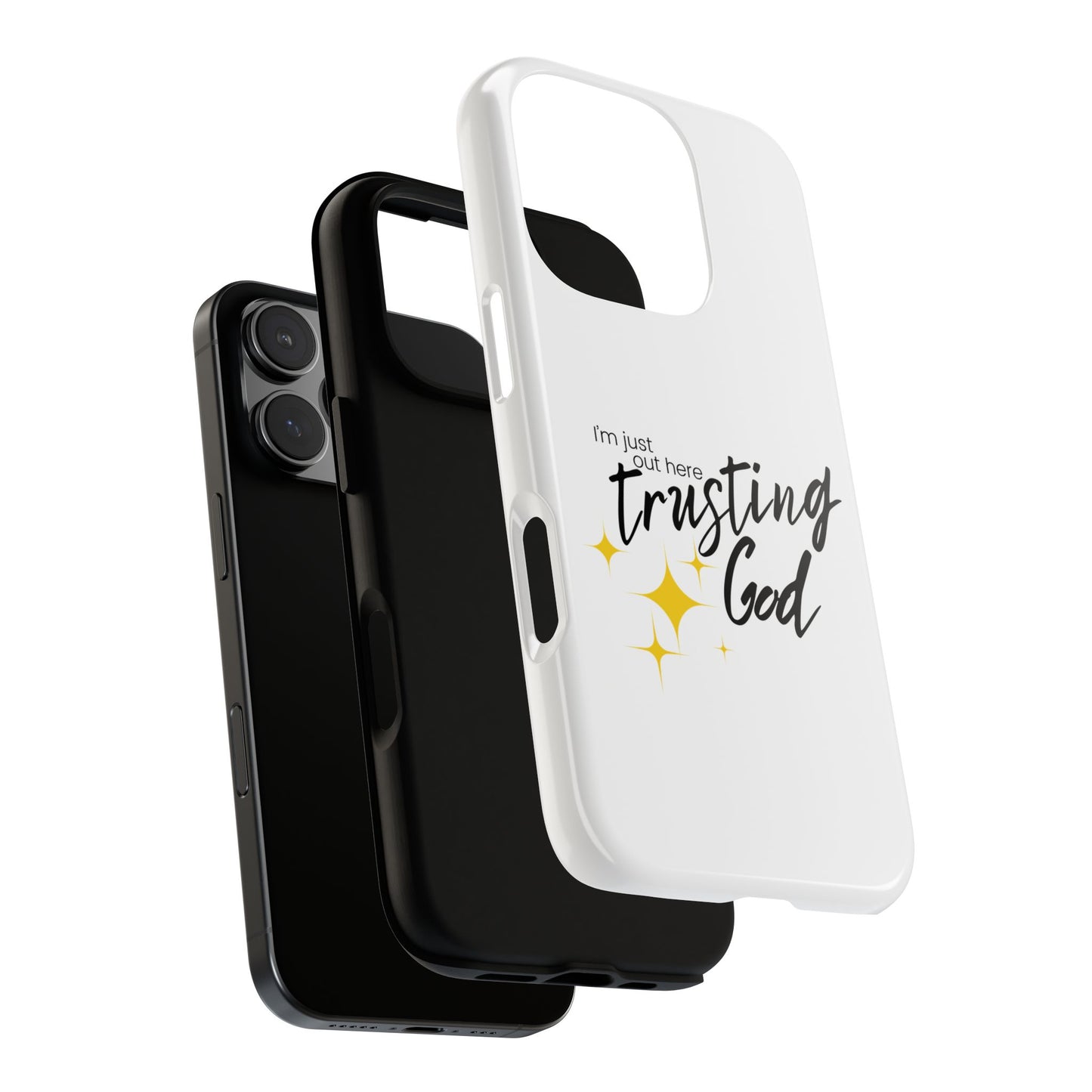 I'm Just Out Here Trusting God - Phone Case