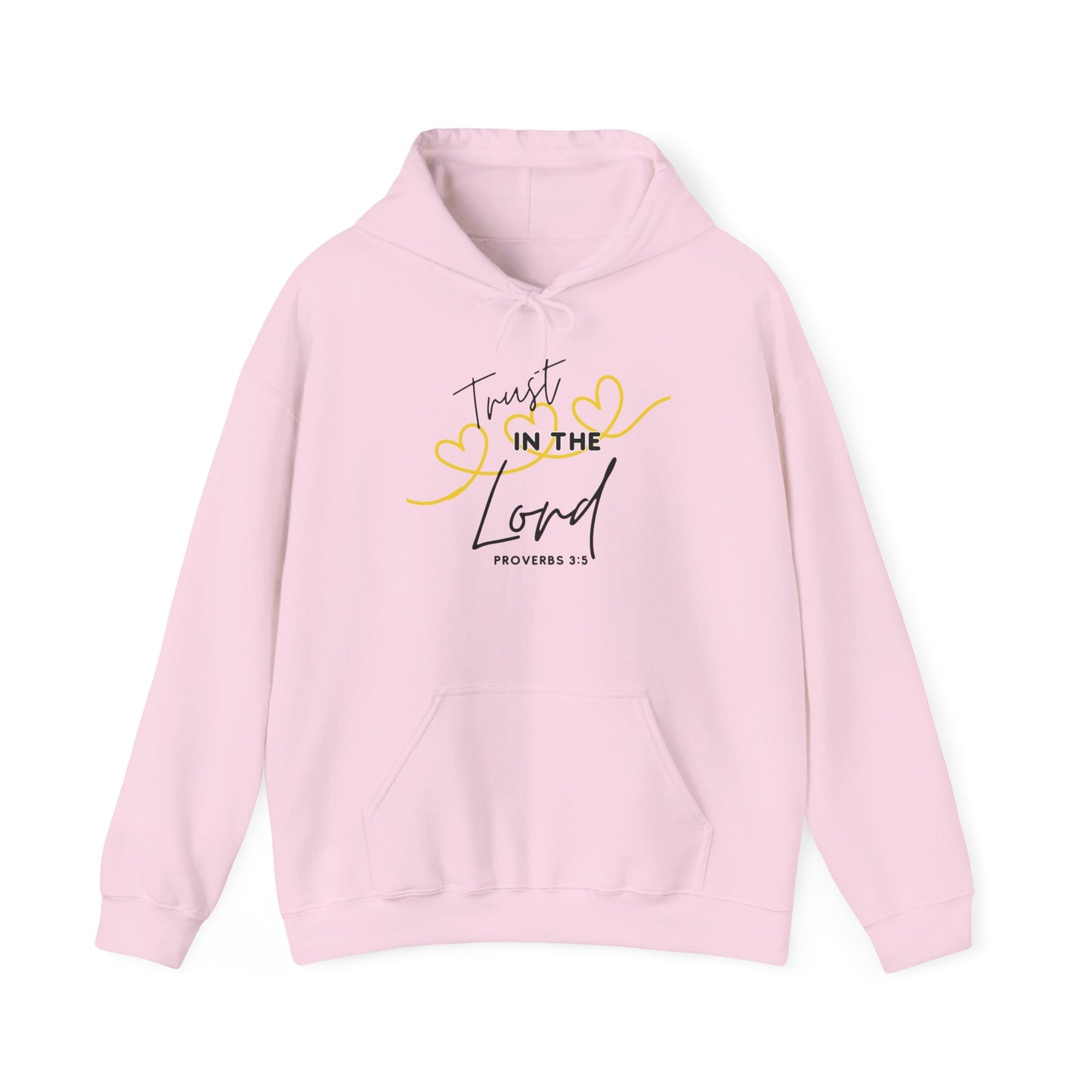 Inspirational Hooded Sweatshirt, Trust in the Lord Hoodie, Comfort Sweatshirt, Religious Apparel, Faith-Based Gift