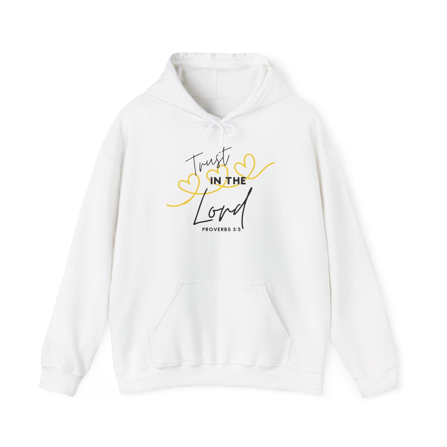 Inspirational Hooded Sweatshirt, Trust in the Lord Hoodie, Comfort Sweatshirt, Religious Apparel, Faith-Based Gift