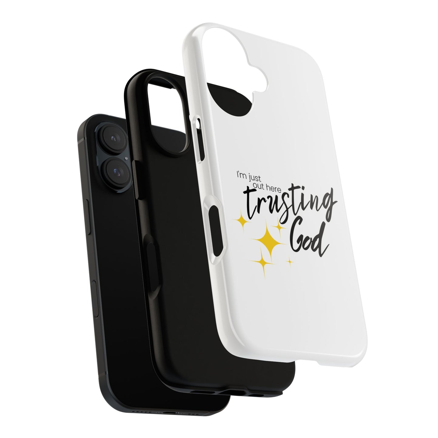 I'm Just Out Here Trusting God - Phone Case