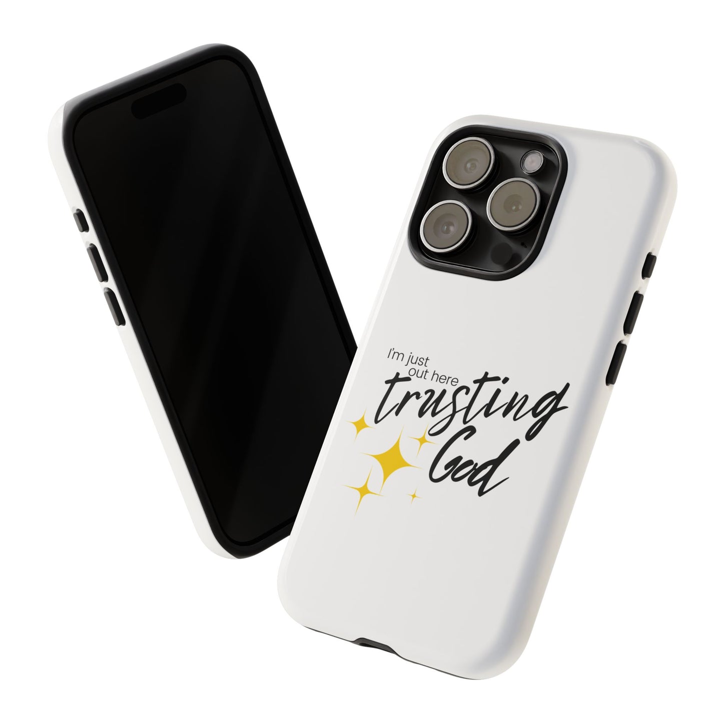 I'm Just Out Here Trusting God - Phone Case