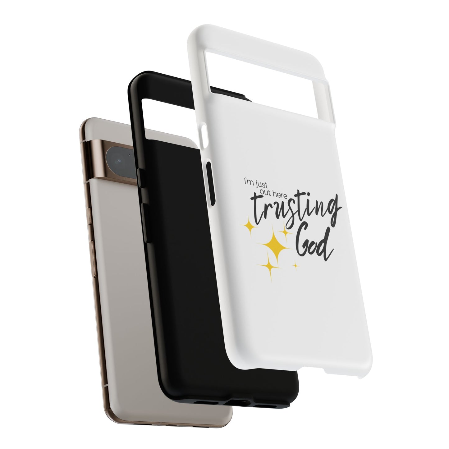 I'm Just Out Here Trusting God - Phone Case