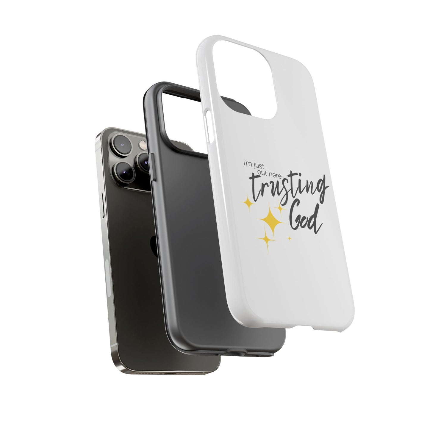 I'm Just Out Here Trusting God - Phone Case