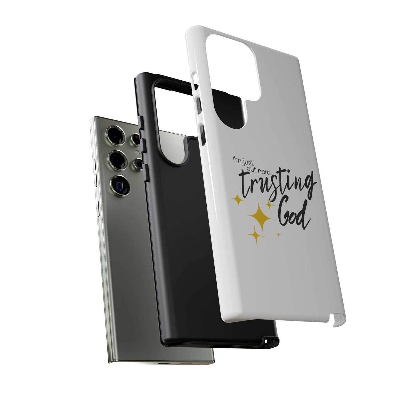 I'm Just Out Here Trusting God - Phone Case