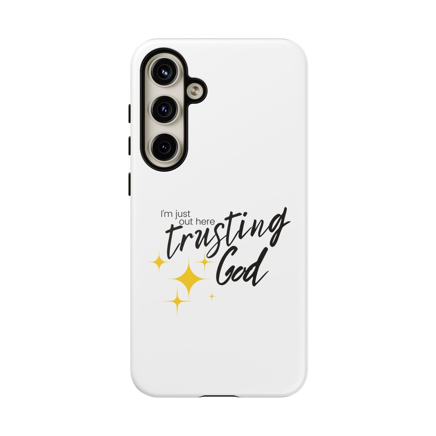 I'm Just Out Here Trusting God - Phone Case