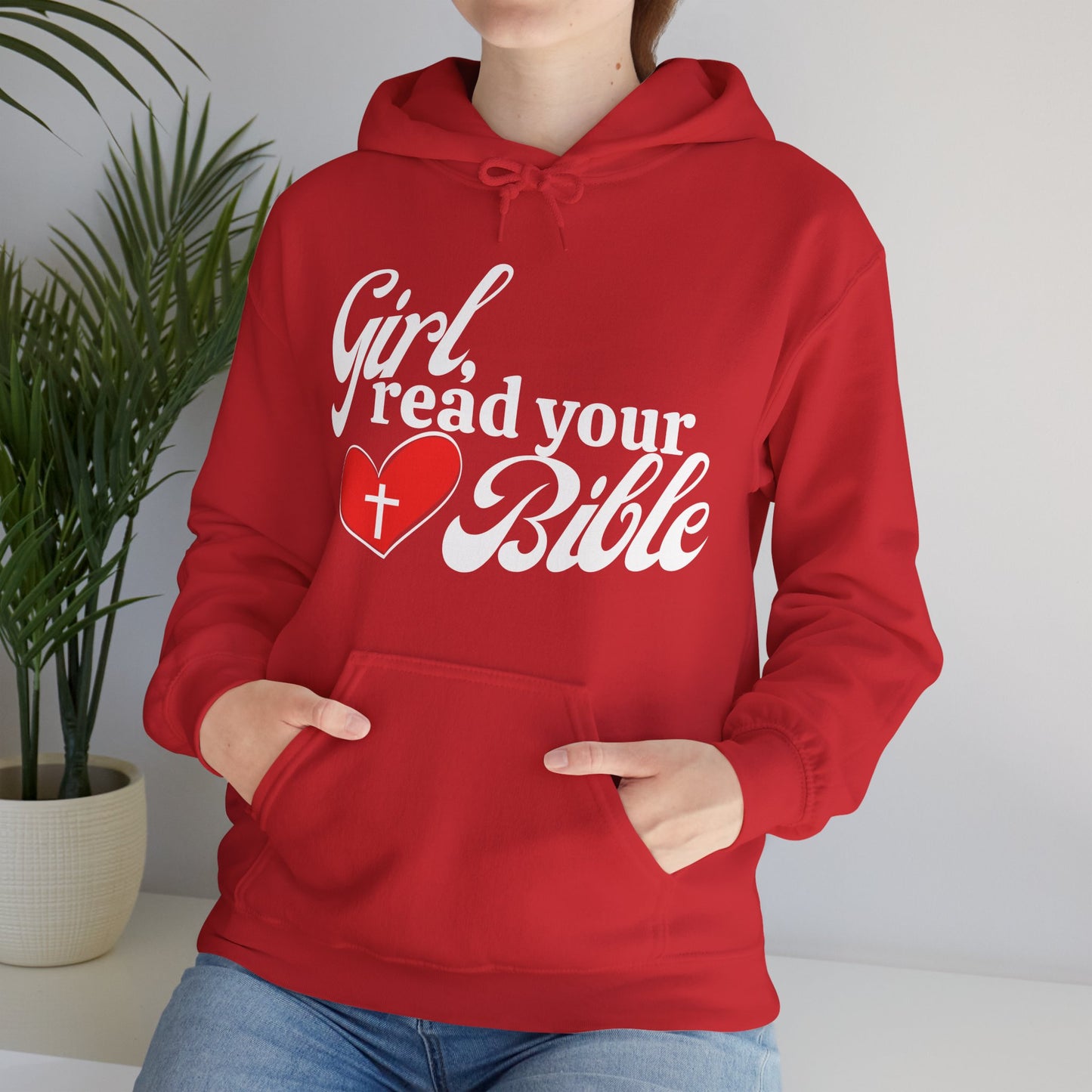 Christian Inspiration Hoodie for Girls, Bible Verse Sweatshirt, Faith-Based Gift, Cozy Religious Apparel, Winter Wear, Church Event