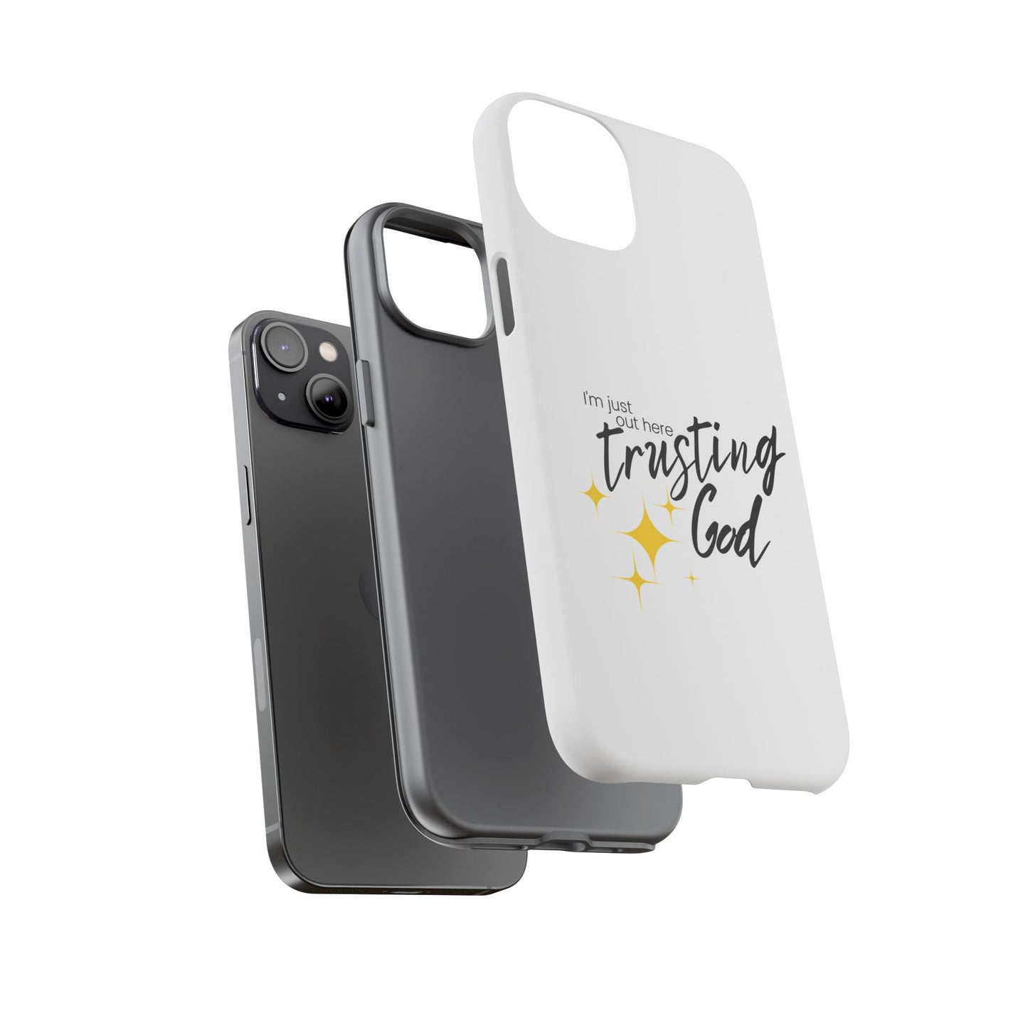 I'm Just Out Here Trusting God - Phone Case