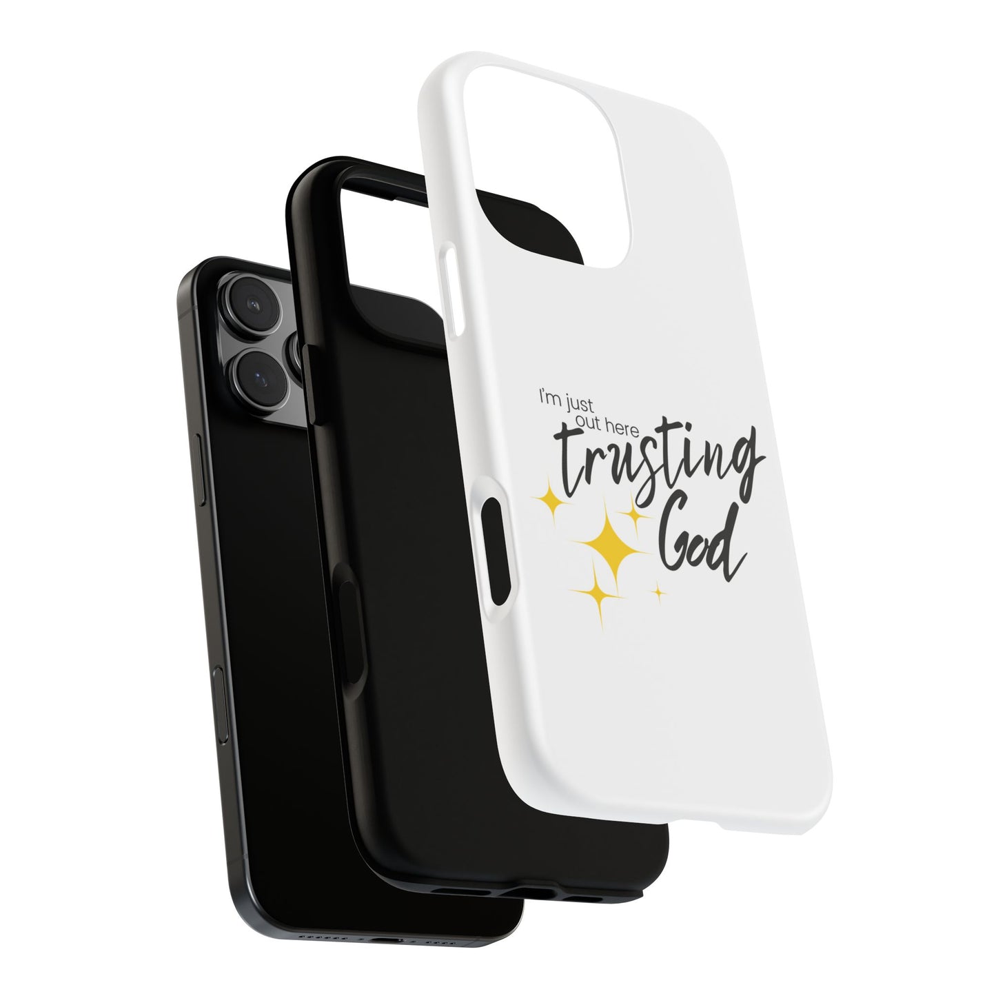 I'm Just Out Here Trusting God - Phone Case