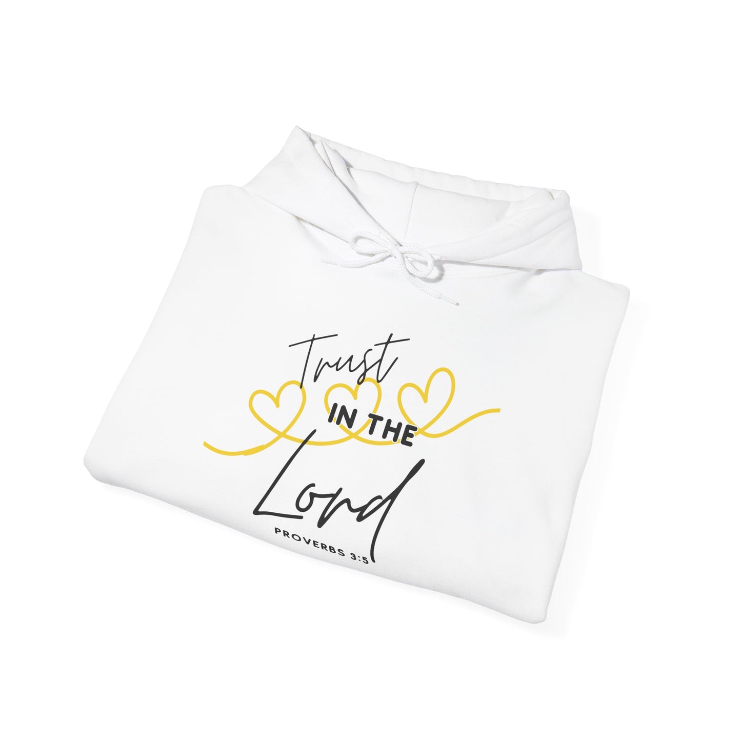 Inspirational Hooded Sweatshirt, Trust in the Lord Hoodie, Comfort Sweatshirt, Religious Apparel, Faith-Based Gift