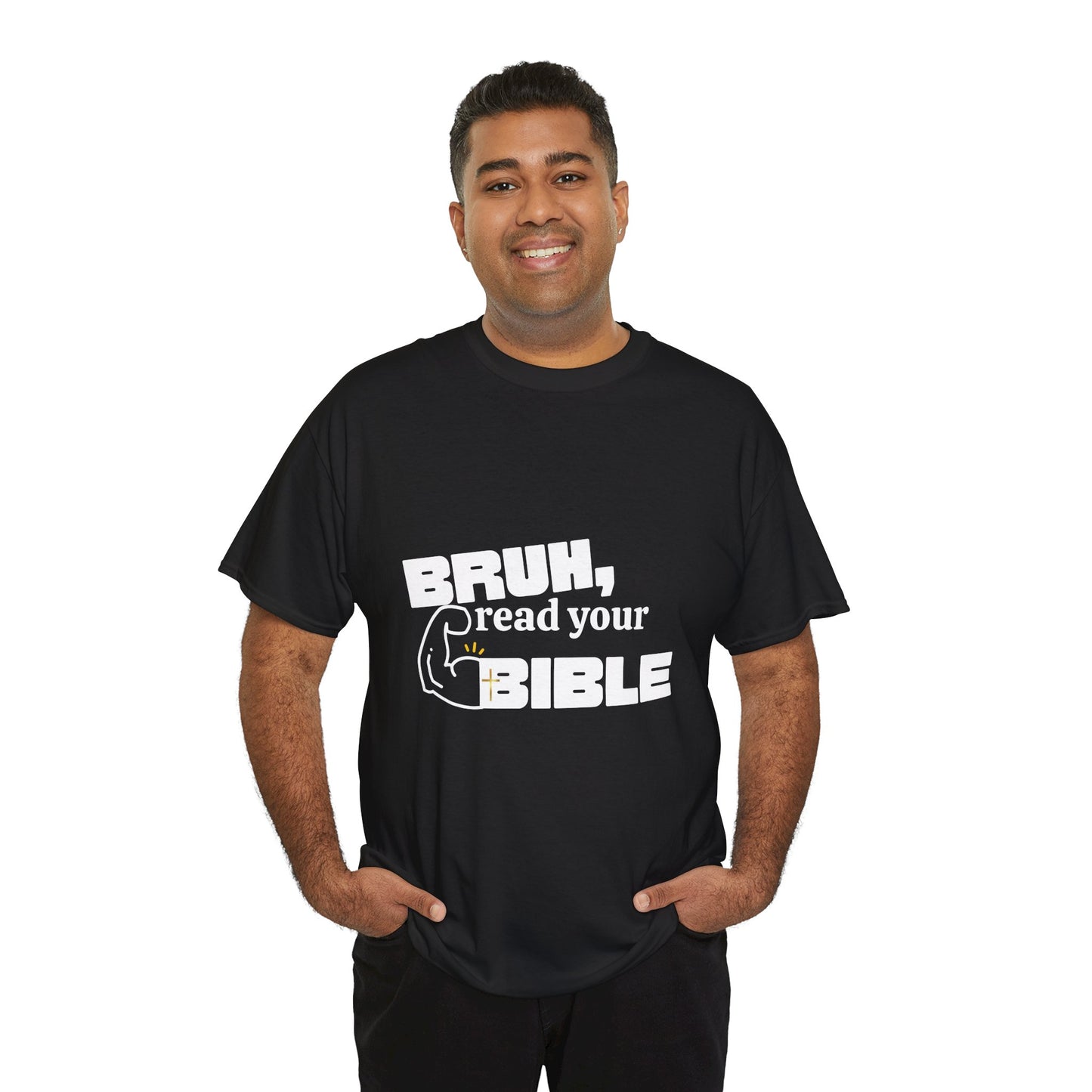 Bruh, Read Your Bible - Funny Bible Quote T-Shirt, Christian Gift, Men's Tee, Casual Wear, Church Shirt, Humor Apparel