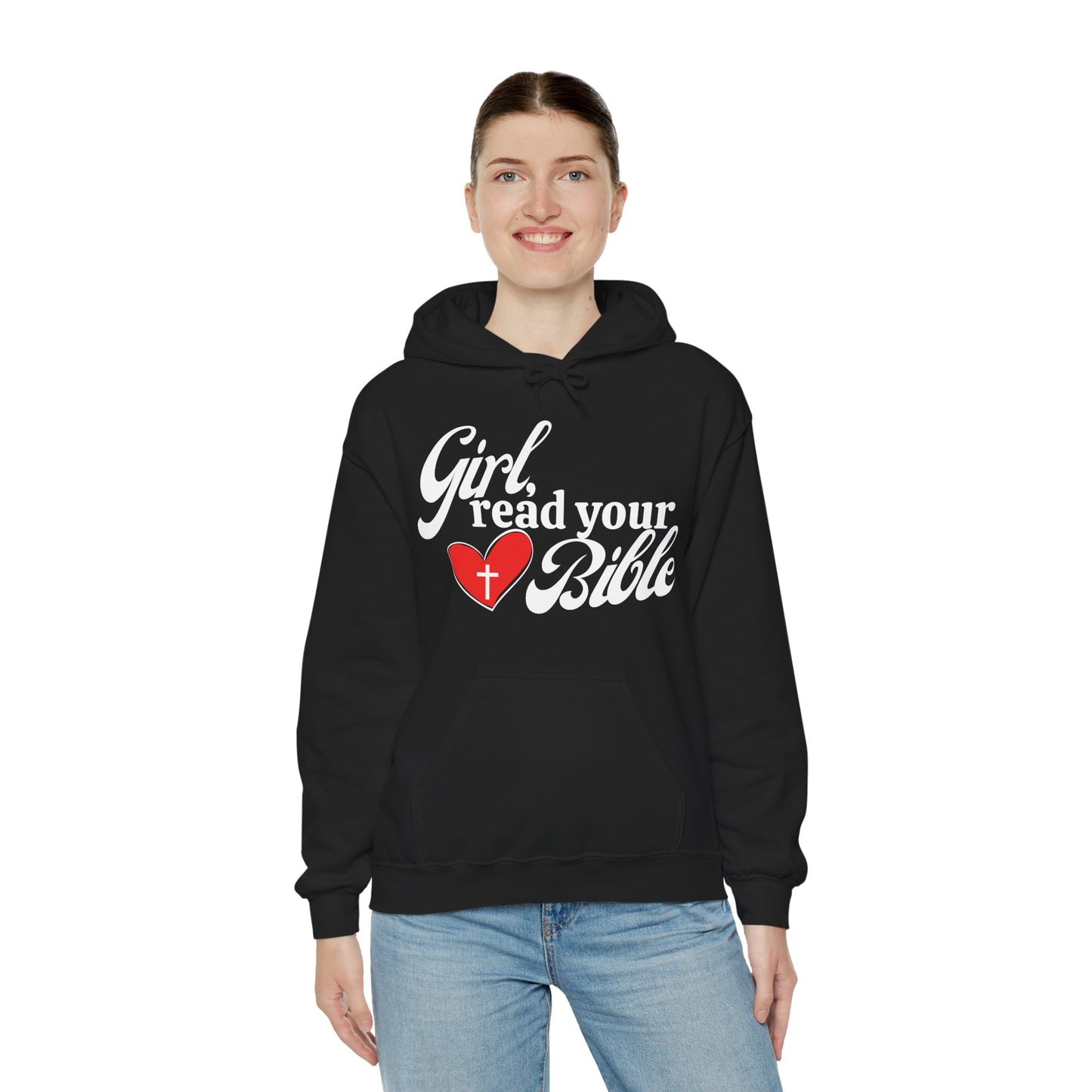 Christian Inspiration Hoodie for Girls, Bible Verse Sweatshirt, Faith-Based Gift, Cozy Religious Apparel, Winter Wear, Church Event