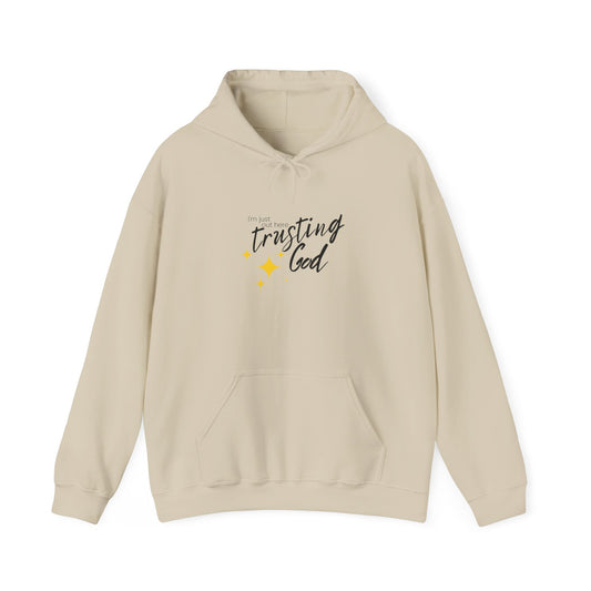 I'm Just Out Here Trusting God - Unisex Heavy Blend™ Hooded Sweatshirt
