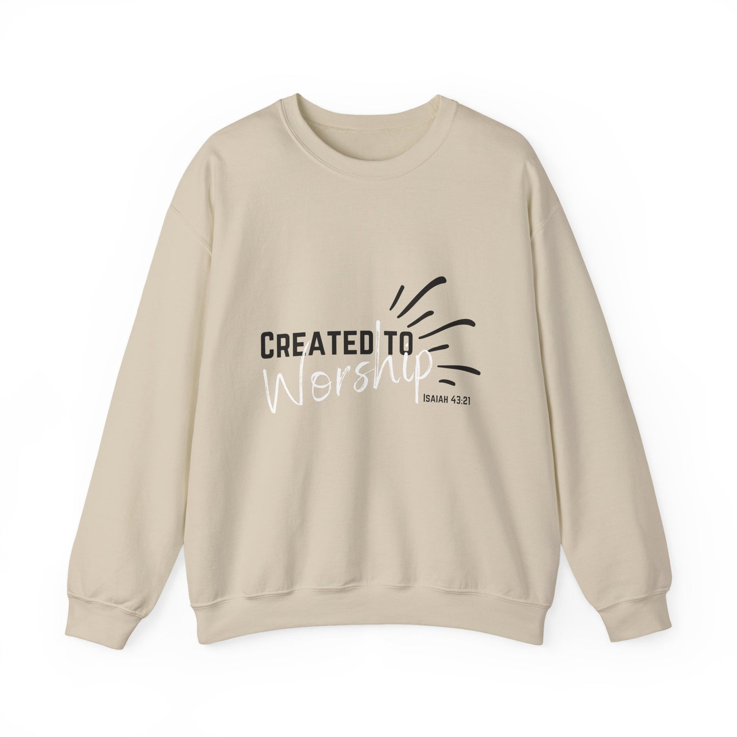 Created to Worship Unisex Sweatshirt, Cozy Crewneck for Worshippers, Faith-Based Gift, Christian Apparel, Everyday Comfort, [...]