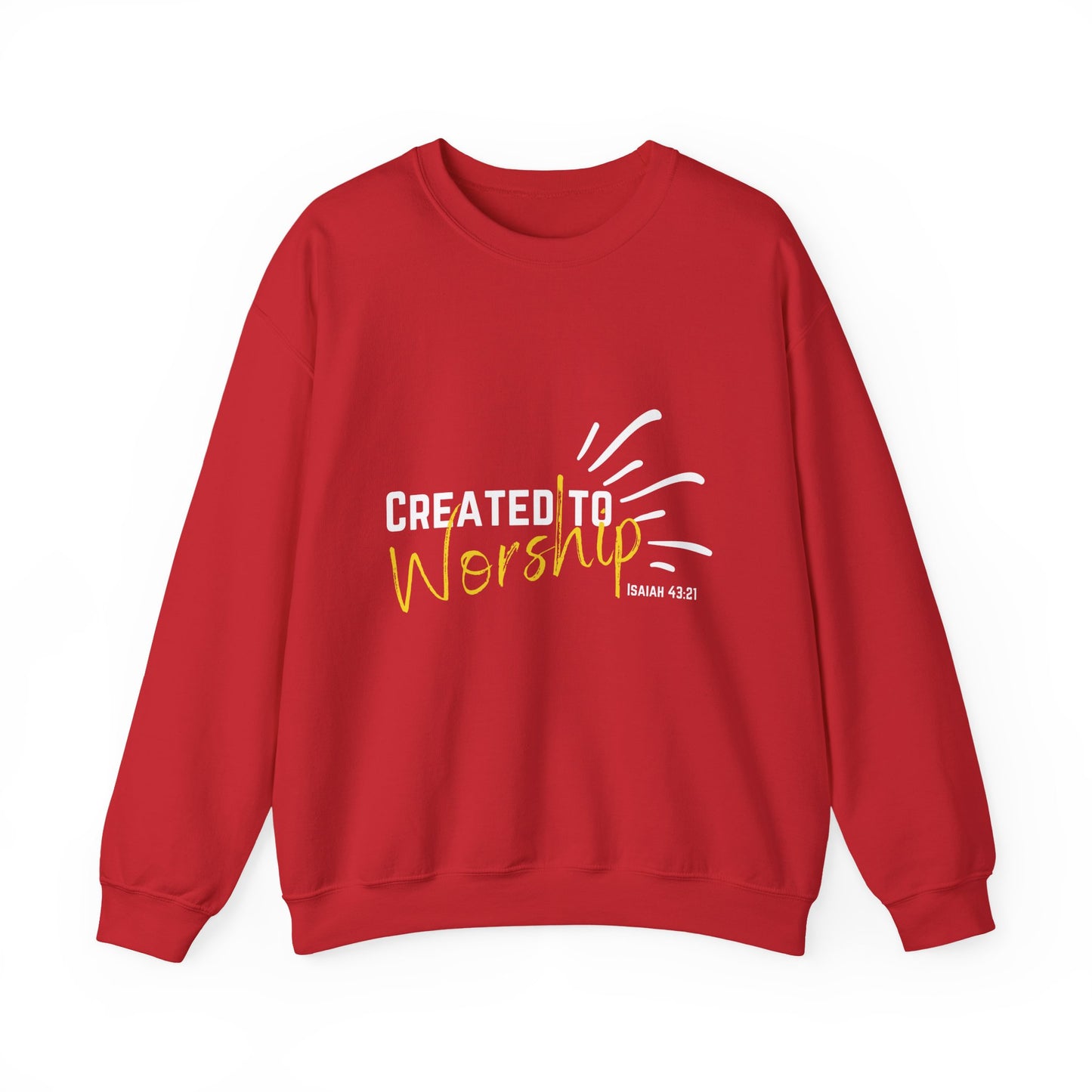 Created to Worship Unisex Sweatshirt, Cozy Crewneck for Worshippers, Faith-Based Gift, Christian Apparel, Everyday Comfort, [...]
