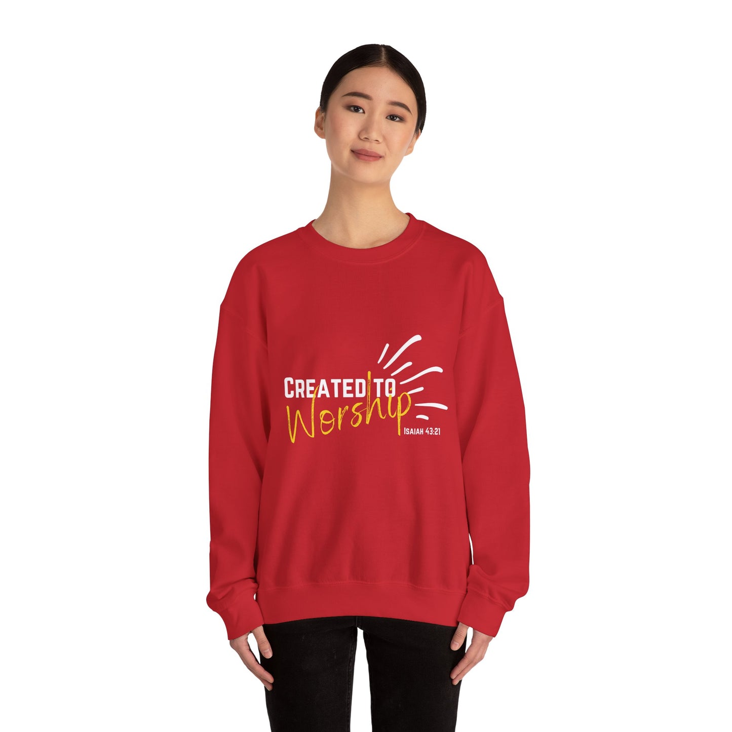 Created to Worship Unisex Sweatshirt, Cozy Crewneck for Worshippers, Faith-Based Gift, Christian Apparel, Everyday Comfort, [...]