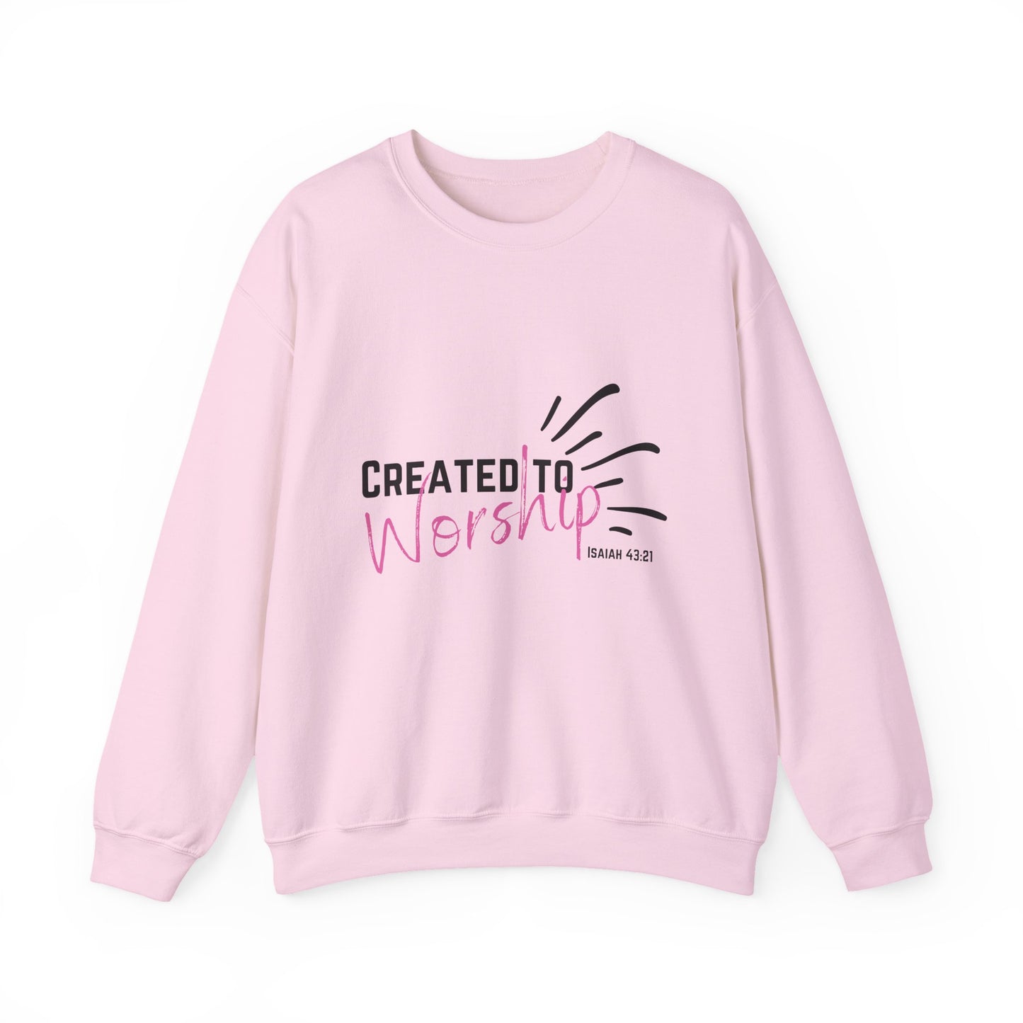 Created to Worship Unisex Sweatshirt, Cozy Crewneck for Worshippers, Faith-Based Gift, Christian Apparel, Everyday Comfort, [...]