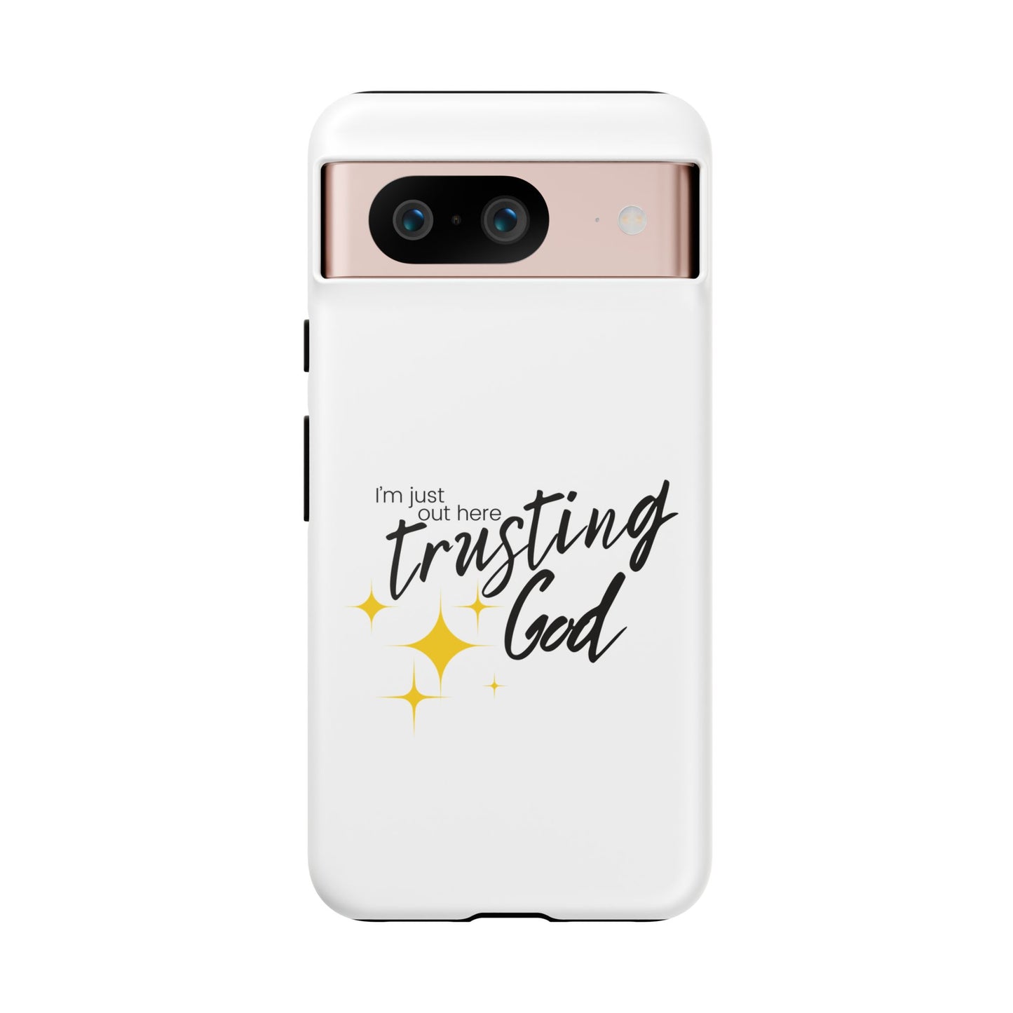 I'm Just Out Here Trusting God - Phone Case