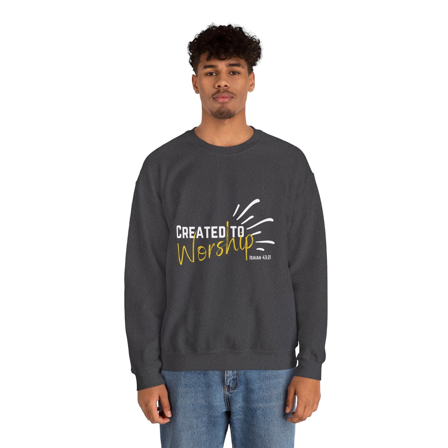 Created to Worship Unisex Sweatshirt, Cozy Crewneck for Worshippers, Faith-Based Gift, Christian Apparel, Everyday Comfort, [...]