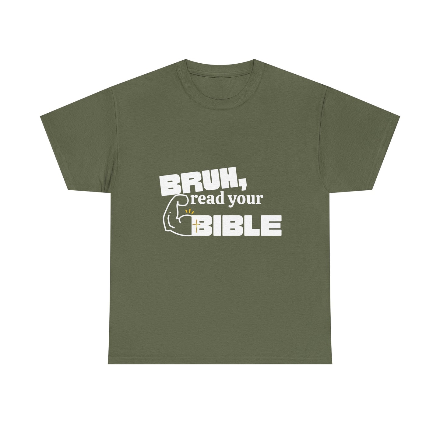 Bruh, Read Your Bible - Funny Bible Quote T-Shirt, Christian Gift, Men's Tee, Casual Wear, Church Shirt, Humor Apparel
