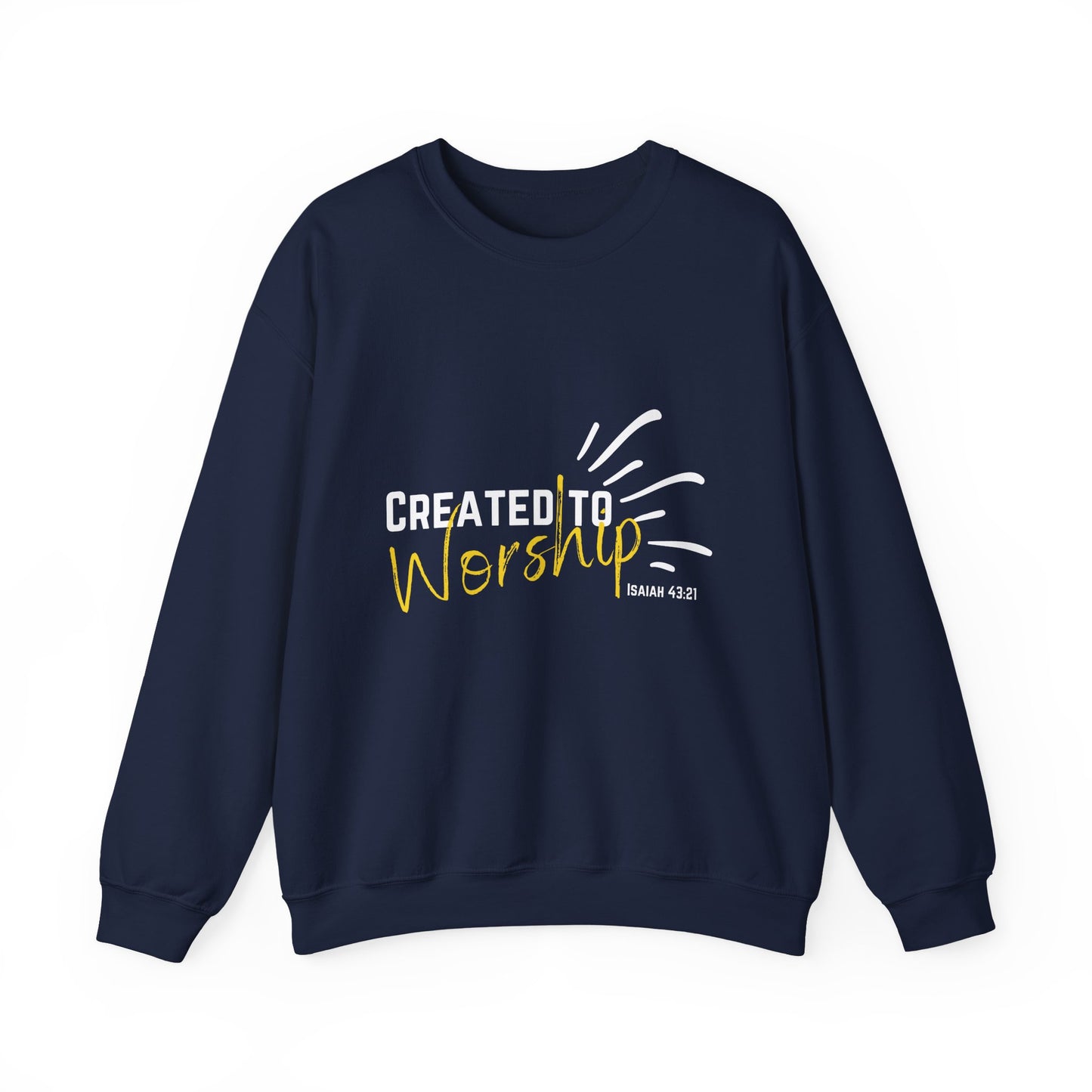 Created to Worship Unisex Sweatshirt, Cozy Crewneck for Worshippers, Faith-Based Gift, Christian Apparel, Everyday Comfort, [...]