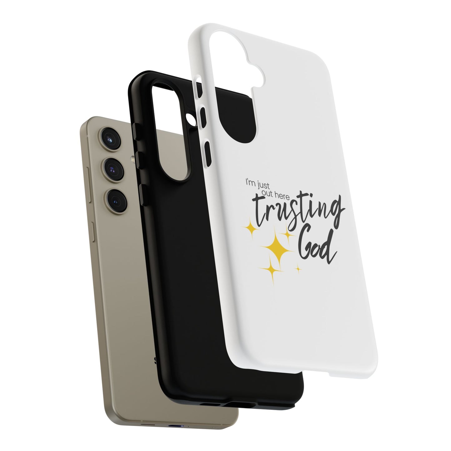 I'm Just Out Here Trusting God - Phone Case