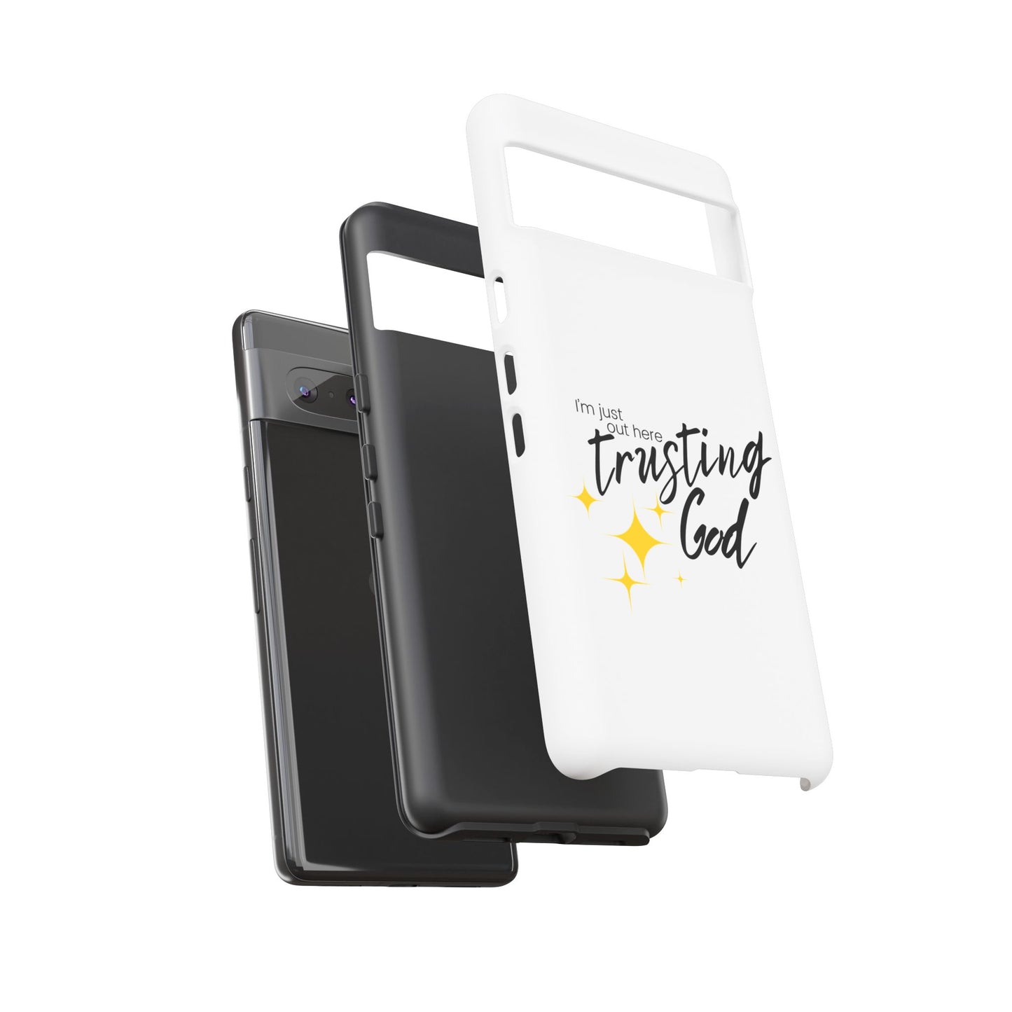 I'm Just Out Here Trusting God - Phone Case