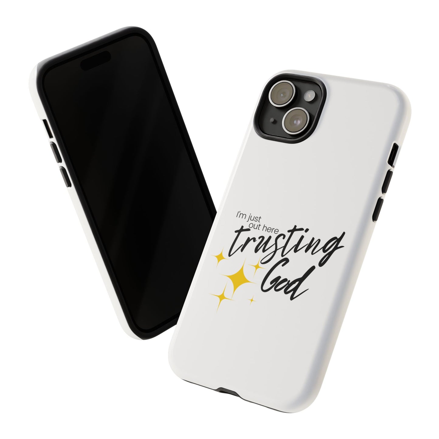 I'm Just Out Here Trusting God - Phone Case