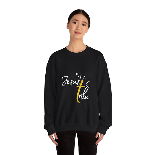 Jesus Tribe - Faith-Inspired Crewneck Sweatshirt - Jesus Tribe Apparel, Christian Gifts, Comfortable Everyday Wear, Inspirational Fashion, Cozy Casuals