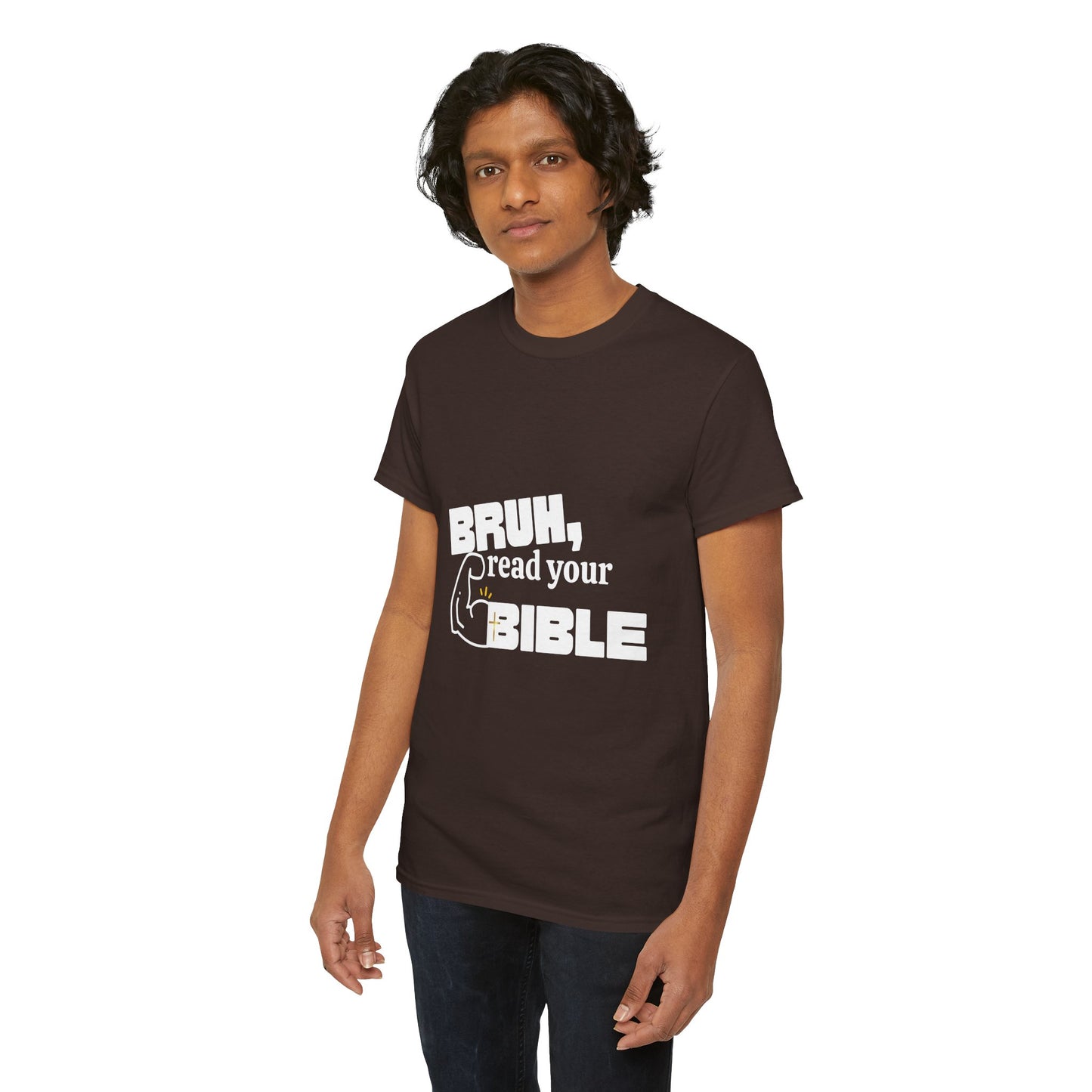 Bruh, Read Your Bible - Funny Bible Quote T-Shirt, Christian Gift, Men's Tee, Casual Wear, Church Shirt, Humor Apparel