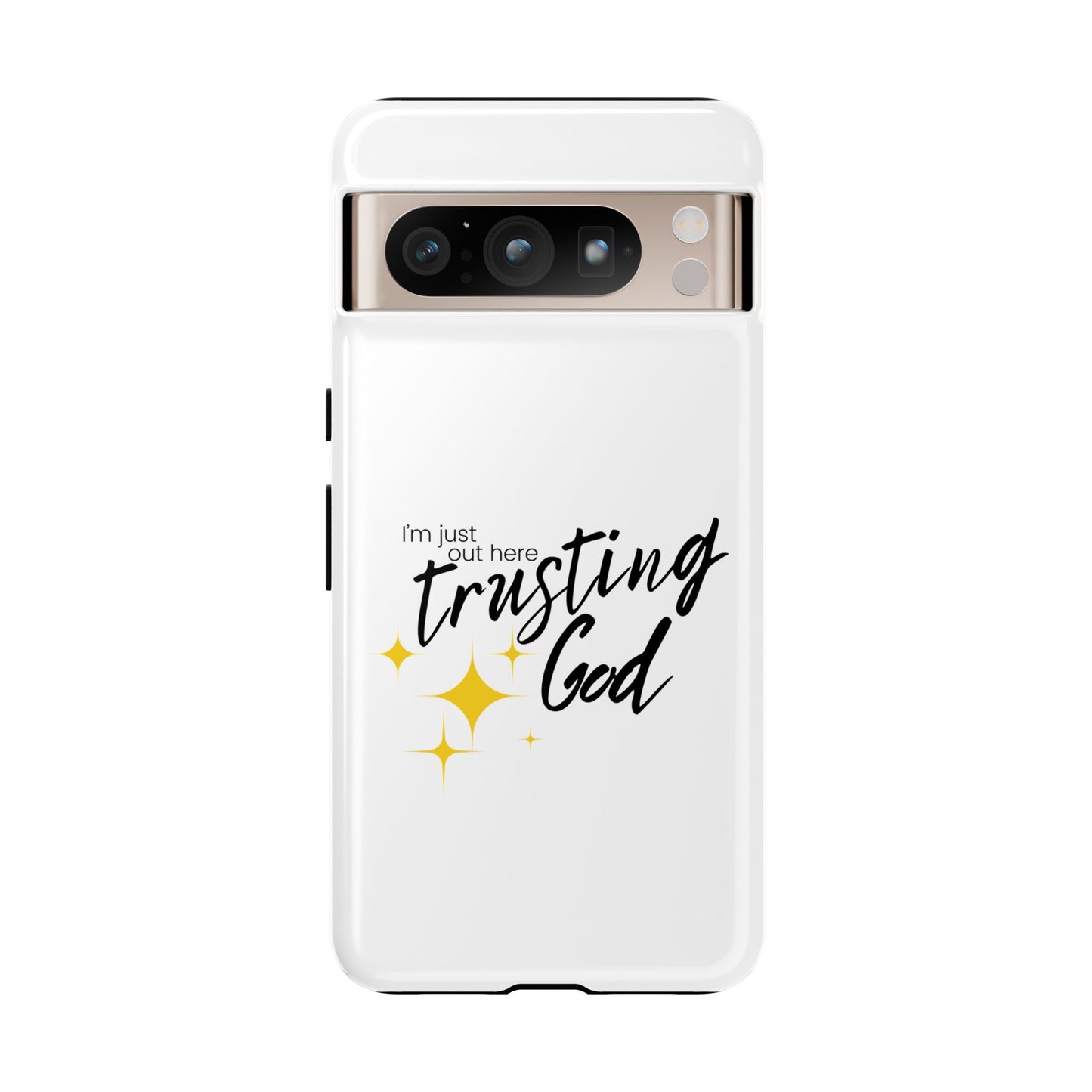 I'm Just Out Here Trusting God - Phone Case