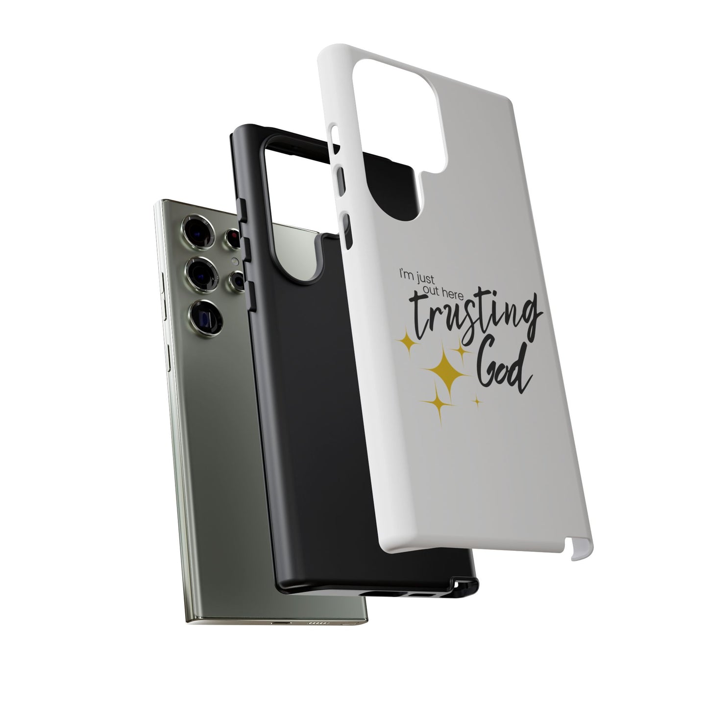 I'm Just Out Here Trusting God - Phone Case