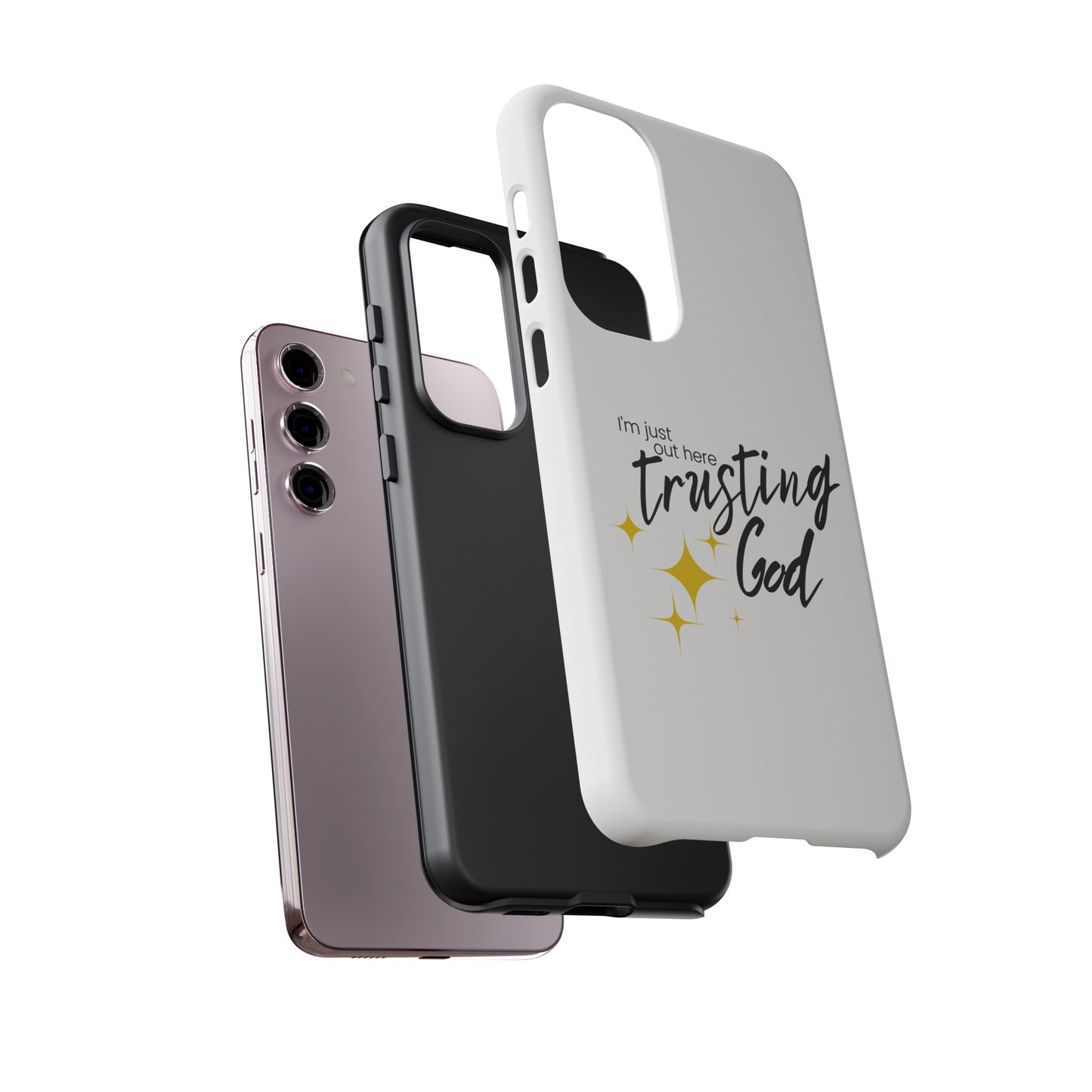 I'm Just Out Here Trusting God - Phone Case