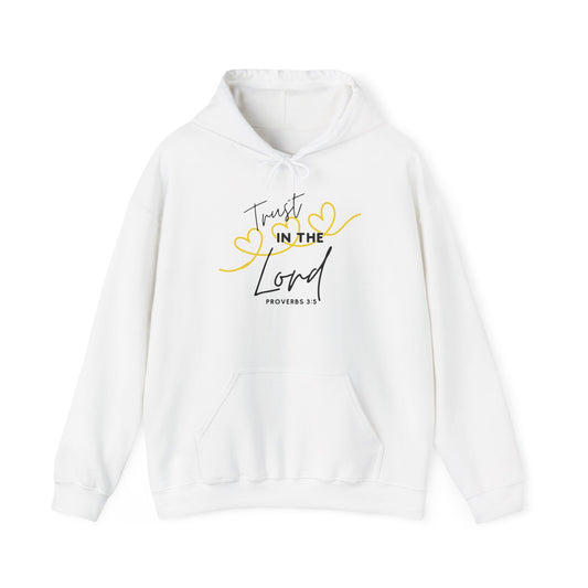 Inspirational Hooded Sweatshirt, Trust in the Lord Hoodie, Comfort Sweatshirt, Religious Apparel, Faith-Based Gift