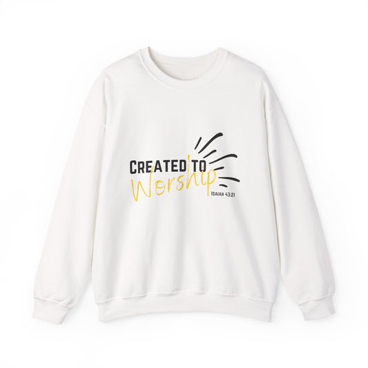 Created to Worship Unisex Sweatshirt, Cozy Crewneck for Worshippers, Faith-Based Gift, Christian Apparel, Everyday Comfort, [...]