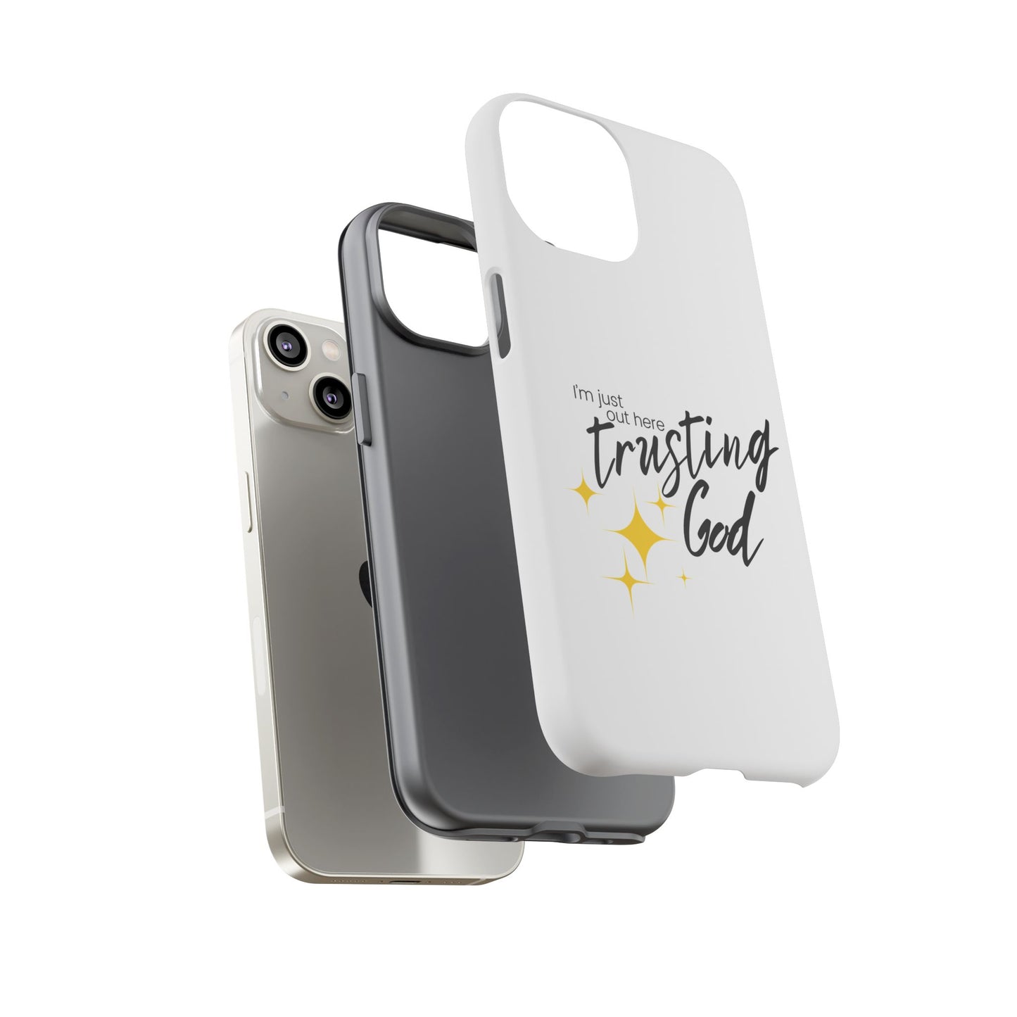 I'm Just Out Here Trusting God - Phone Case