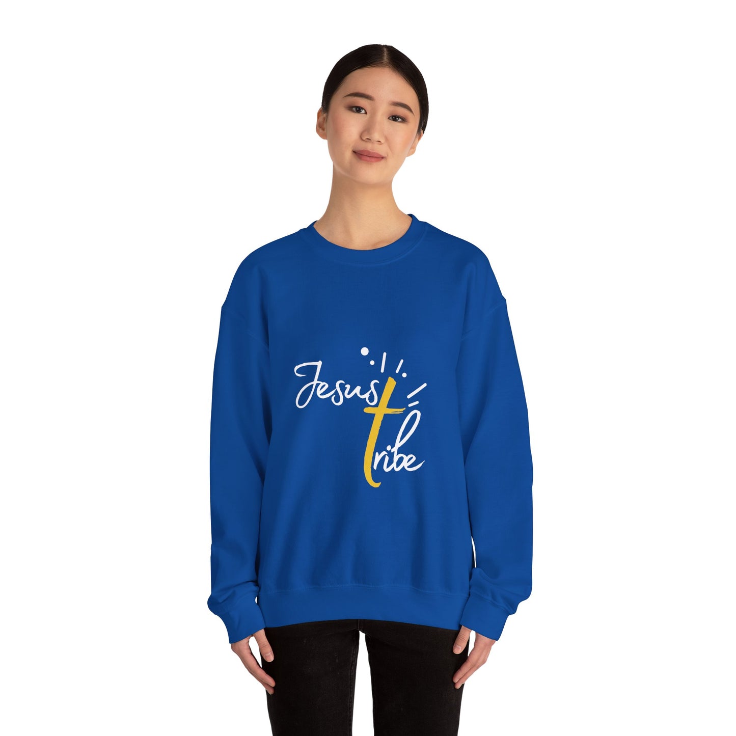 Jesus Tribe - Faith-Inspired Crewneck Sweatshirt - Jesus Tribe Apparel, Christian Gifts, Comfortable Everyday Wear, Inspirational Fashion, Cozy Casuals