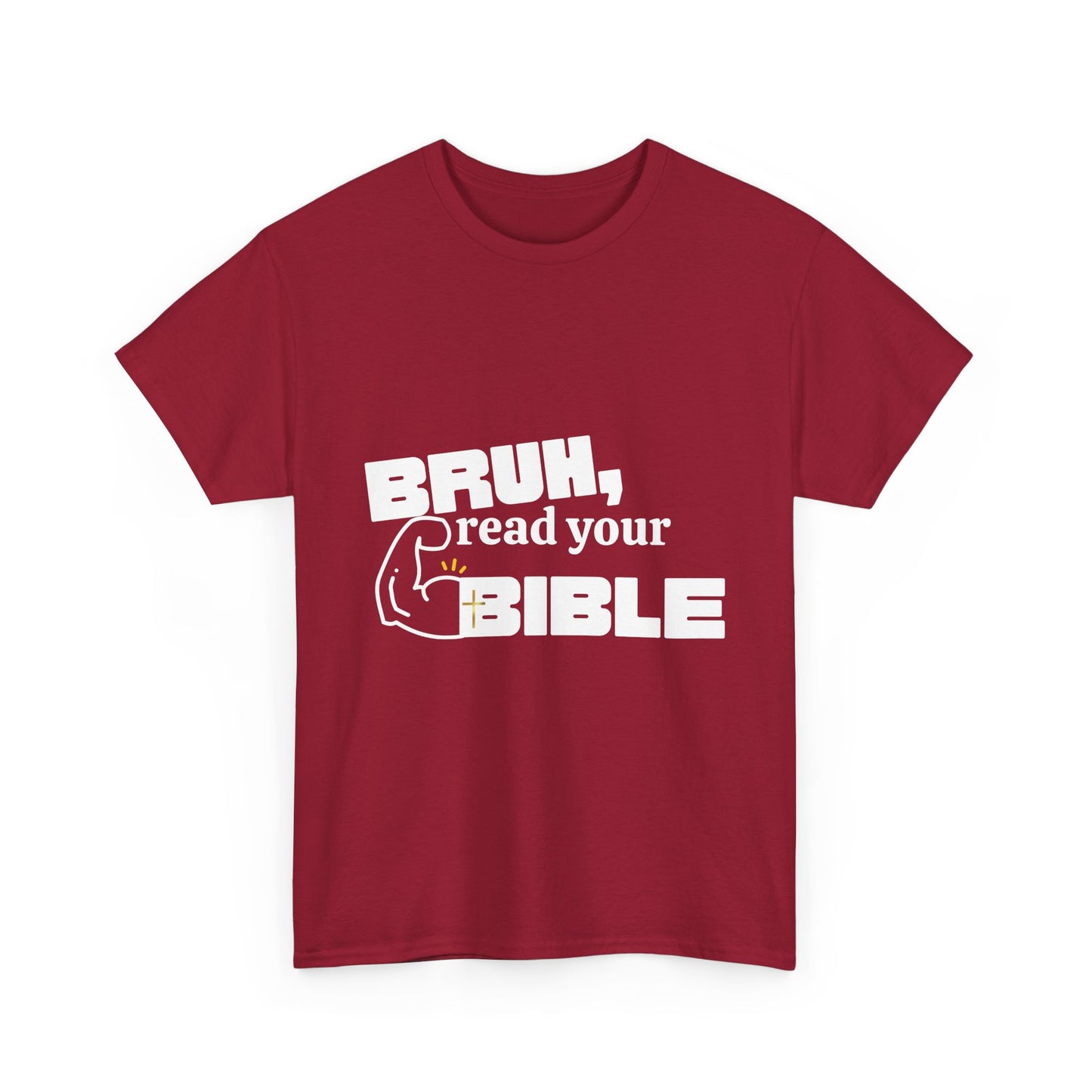 Bruh, Read Your Bible - Funny Bible Quote T-Shirt, Christian Gift, Men's Tee, Casual Wear, Church Shirt, Humor Apparel